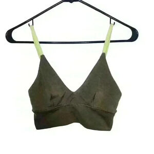 Aerie chill. Play. Move. Women's sports bra, army green size XS